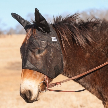 CASHEL QUIET RIDE MULE DONKEY FLY MASK DRAFT with LONG EARS Trail Riding 