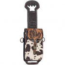 Tough 1 Leather Rear Cinch / Horn Bag - Hair on Hide Trim