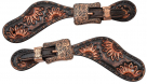 Circle Y Ladies/Youth Vintage Sunflower Spur Straps