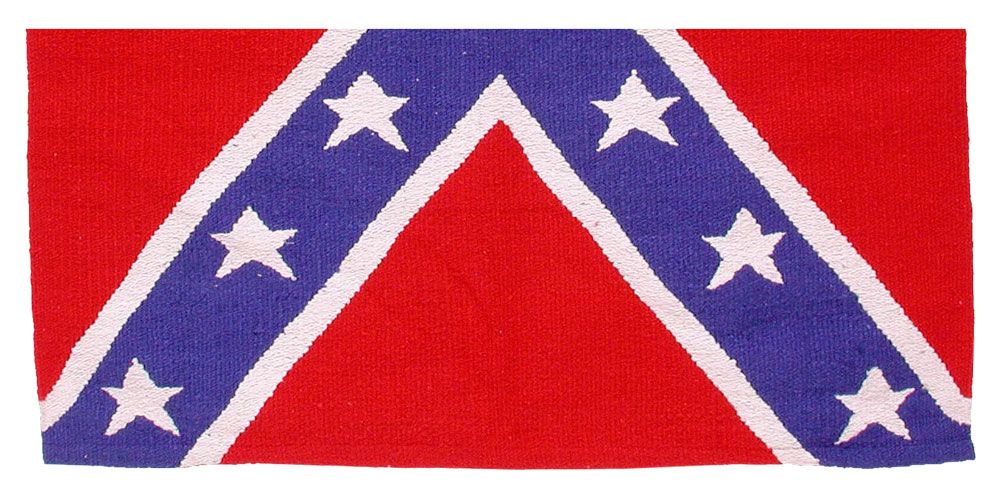 Rebel Flag Woven Acrylic Saddle Blanket