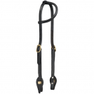Royal King Harness Leather Ear Headstall with Quick Change Ends