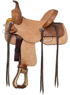 Cheap Dog Roughouts Royal King Ruidoso Youth/Pony Roughout All Around Saddle - 10 Inch ...