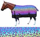 Rugged Ride Neon Leopard 1200 Denier Adjustable Neck Turnout Sheet