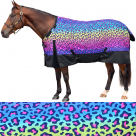 Rugged Ride Neon Leopard 1200 Denier Adjustable Neck Waterproof Turnout Sheet
