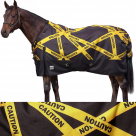 Rugged Ride Caution Tape 1200 Denier Waterproof Adjustable Neck Midweight Turnout Blanket - 200 Fill