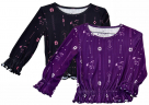 Cowboy Hardware Horse Aztec Long Sleeve Ruffle Trim Shirt - Kids
