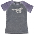 Cowboy Hardware Leopard Horse Raglan Tee - Kids