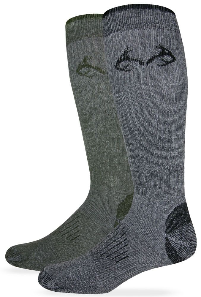 Realtree Elimishield Tall Boot Socks, 2 Pair