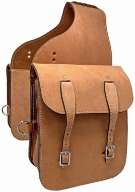 Sacoches De Selle Western En Cuir – Marron Rough Out, Daarkgreen, Modèle Cantle Bag