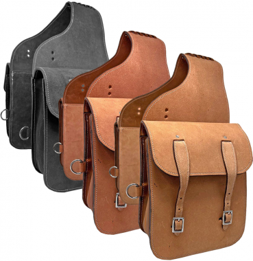 Cheap Dog Roughouts Rugged Ride Roughout Leather Saddle Bag: Chicks Discount Saddlery