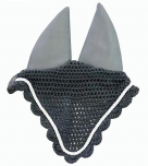 Crochet Fly Veil with Scalloped Edge and Noise Reducing Ears