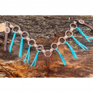 Ring Breast Collar - Copper with Turquoise Ties