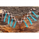 Ring Breast Collar - Copper with Turquoise Ties