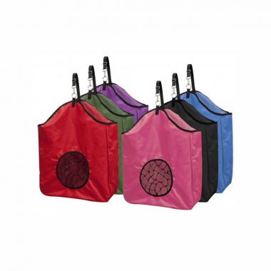 Showman Nylon Slow Feed Hay Bag With Net Center: Chicks Discount