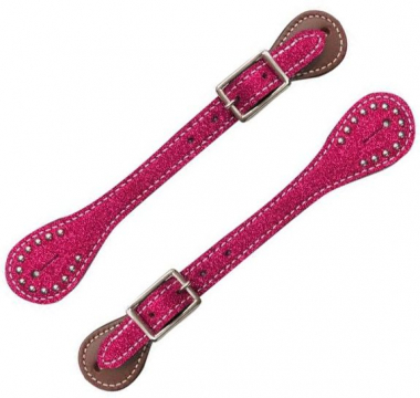 Showman Glitter Overlay Leather Wither Strap - Adjustable Horse Tack Accessory
