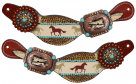 Showman Ladie's Wild Hoof Echoes Spur Strap