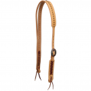 Showman Desert Gold Split Ear Argentina Cow Leather Headstall