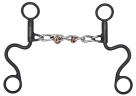Showman Professional Series - Short Shank Chain Mouth Bit With Copper Rollers
