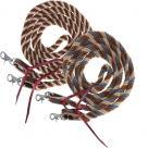 Showman Mohair Contest Reins - 8 Ft