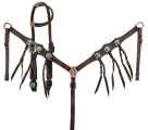 Showman Blackwater Gator One Ear Headstall and Breastcollar Set
