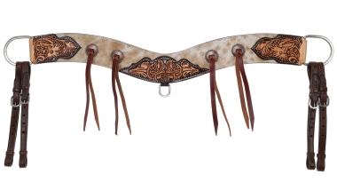 Showman ® Hair-on cowhide tripping collar.