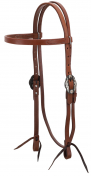 Showman Silverleaf Browband Headstall