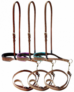 Showman ® Premium leather  nose tiedown main image 0