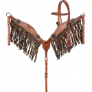 Showman Buffalo Drift Browband Headstall and Breast Collar Set