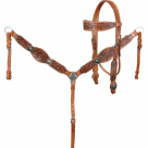 Showman Brandin’ Pen Browband Headstall and Breast Collar Set