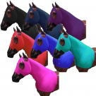 Showman Lycra Full Zipper Slicker Hood