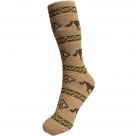 Nu Trendz Running Horse Socks - Tan