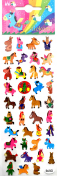 Mini Whimsical Sparkle Horse Stickers - 39 Pack