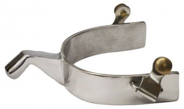 New! Showman ® Black steel spurs. main image 1
