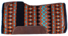 Showman 34 x 36 Turquoise, Orange, And Black Memory Felt Saddle Pad