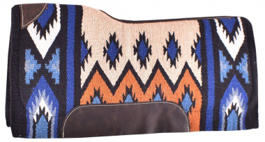 Tapis De Selle SHOWMAN Navajo En Laine Tissée Avec Feutre à Mémoire De Forme - 36x34 Pouces, Neuf