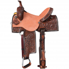 Silver Royal Autry Barrel Saddle - 14, 15, 16 Inch