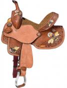 Silver Royal Bee Saddle - Youth