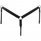 Silver Royal Harness Leather Breast Collar