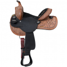 Tough-1 Youth Black Lotus Barrel Saddle