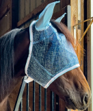 Rugged Ride Cool Lyte With Ripstop Fly Mask - Forelock Hole - With Ears<br>