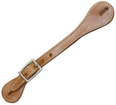 New! Showman Ladies spur strap with acorn tooling accented with blue crystal rhinestones