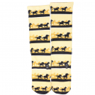 Yellow Horses Crew Socks