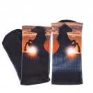 Sunrise Horse Crew Socks