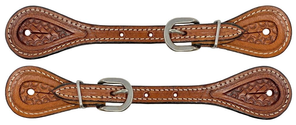 Pkg Deal:Youth Western Star Spurs & Spur straps-Bling Mint /Black Painted Accent 