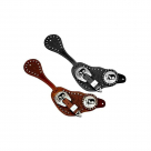 Showman Floral Tooled Spur Straps With Praying Cowboy Conchos