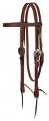 Weaver STS Ranch Signature Tack Harness Leather 3/4 inch Browband Headstall - Rifleman