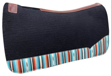 Showman Navajo RED Bareback Saddle Pad With Kodel Fleece Bottom And Suede Wear