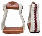 Rugged Ride Rawhide Bell Bottom Stirrups