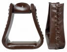 Rugged Ride Oversized Leather Roper Stirrups