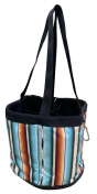 Showman Serape Print Round Grooming Tote